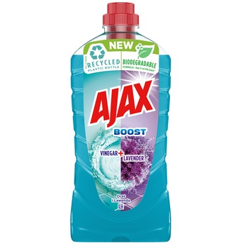 Solutie de curatat universala Ajax Boost Vinegar and Blue Lavander 1L Solutie de curatat universala Ajax Boost Vinegar and Blue Lavander 1L