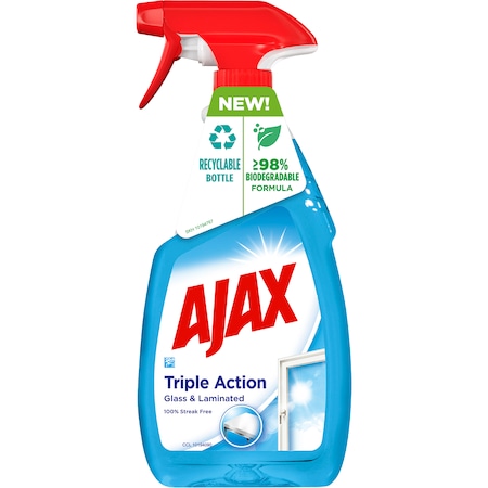 Pachet promo: 2 x Solutie curatat geamuri Ajax Optimal7 Multi Action 500ml