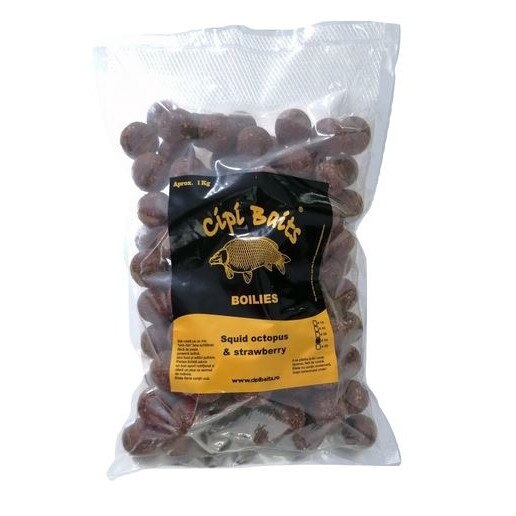 Boilies Nadire 1 kg Fierte 20 mm aroma Squid Octopus Strawberry