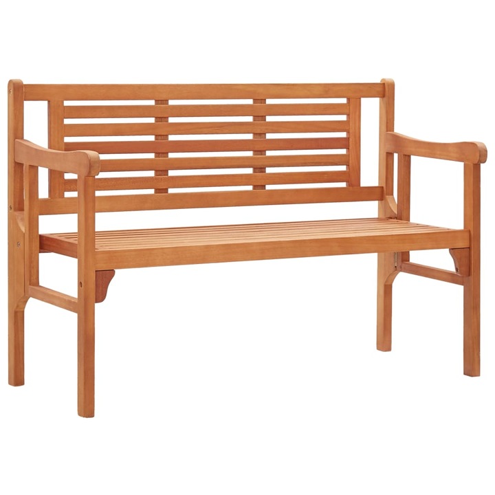 Banca pliabila vidaXL, Lemn, 120 x 53 x 81 cm, Maro