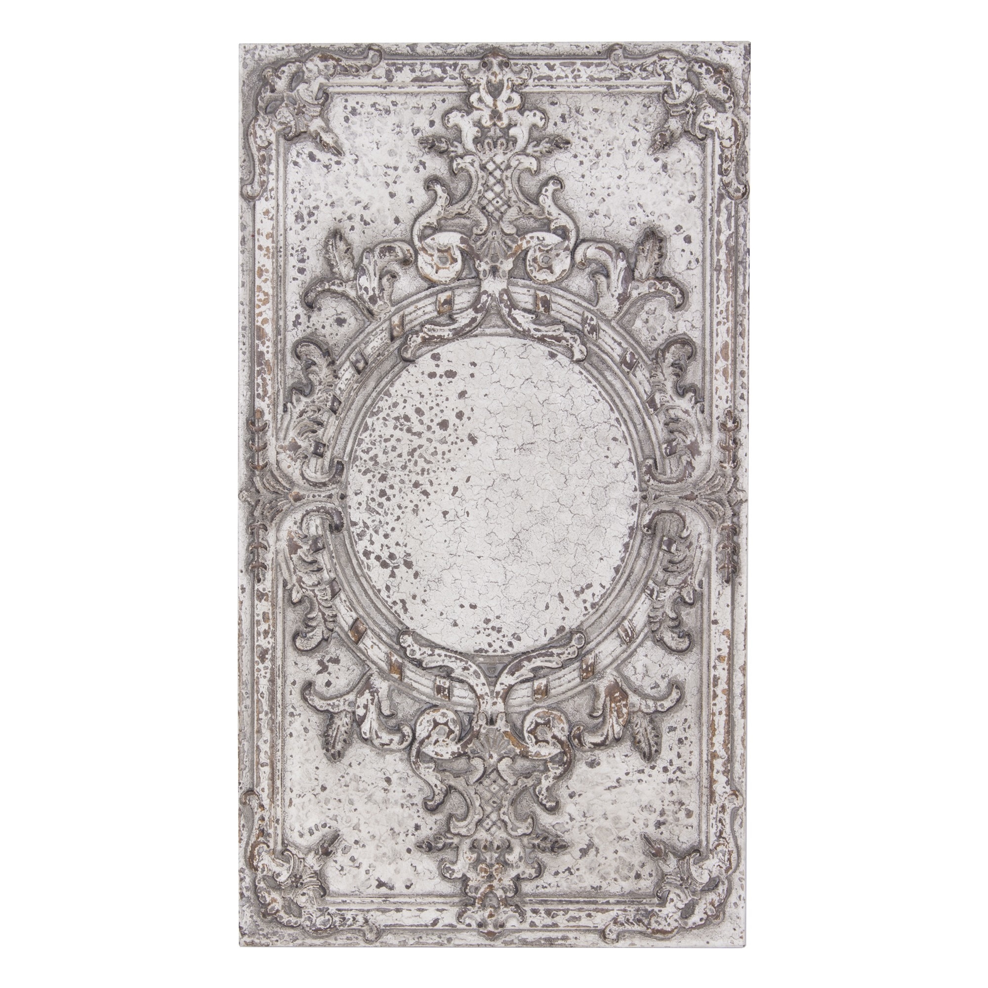 Decoratiune perete, aspect antichizat, MDF, 57.5x32x3.5 cm
