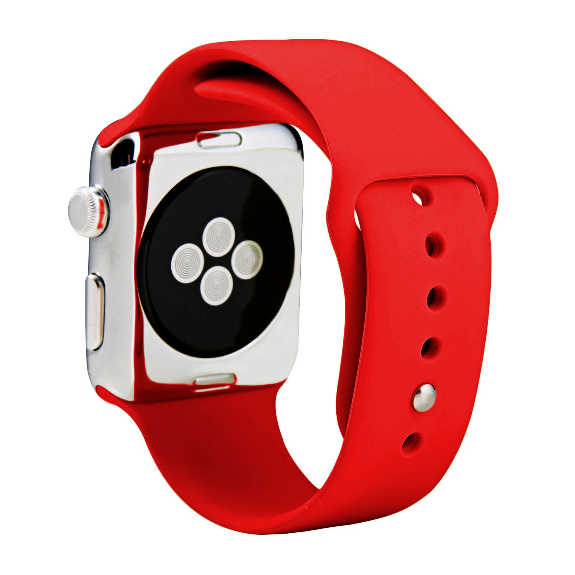 Силиконова каишка за Apple Watch спортна каишка съвместима с Apple Watch 123456 червена 3240