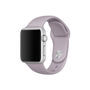 Curea Silicon pentru Apple Watch, Sport Band, Compatibila Apple Watch 1/2/3/4/5/6, Lavender, 38 mm Curea Silicon pentru Apple Watch, Sport Band, Compatibila Apple Watch 1/2/3/4/5/6, Lavender, 38 mm