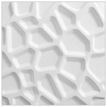 Set 24 placi decorative de perete WallArt, model 3D GA-WA01 Gaps, 50 x 50 x 1,75 cm, 6mp, Fibra naturala din plante presate in mulaj, Alb Set 24 placi decorative de perete WallArt, model 3D GA-WA01 Gaps, 50 x 50 x 1,75 cm, 6mp, Fibra naturala din plante presate in mulaj, Alb