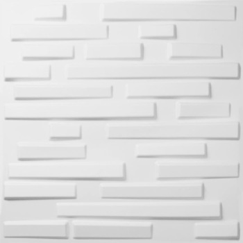 Set 24 placi decorative de perete WallArt, model 3D GA-WA13, 50 x 50 x 1,75 cm, 6mp, Fibra naturala din plante presate in mulaj, Alb Set 24 placi decorative de perete WallArt, model 3D GA-WA13, 50 x 50 x 1,75 cm, 6mp, Fibra naturala din plante presate in mulaj, Alb