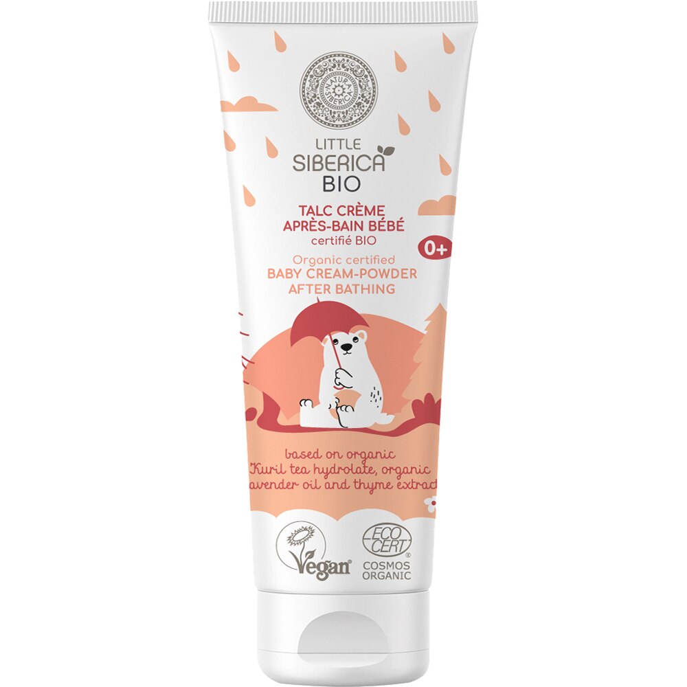 Pudra de talc crema Natura Siberica Little Siberica pentru bebelusi 0+ Copii 75 ml
