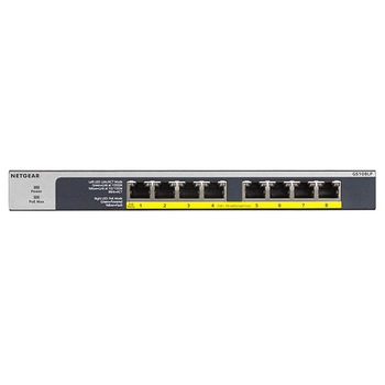 Switch NetGear 8x10/100/1000 ProSafe Gigabit, fara ventilator, 8 porturi Switch NetGear 8x10/100/1000 ProSafe Gigabit, fara ventilator, 8 porturi