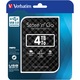 Külső merevlemez Verbatim Store 'n' Go 4 TB, 2,5 hüvelykes, USB 3.0, fekete