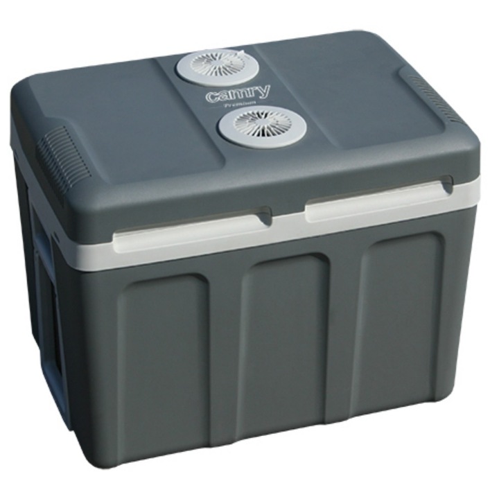 Хладилна чанта Camry CR 8061, 45 литра, 12V/220V, А++, Охлаждане и затопляне, Включени кабели, Сив