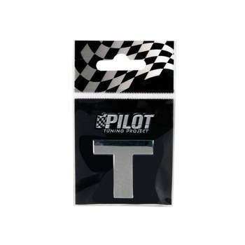 Ornament auto 3D, litera T, 28 mm, cromat Ornament auto 3D, litera T, 28 mm, cromat