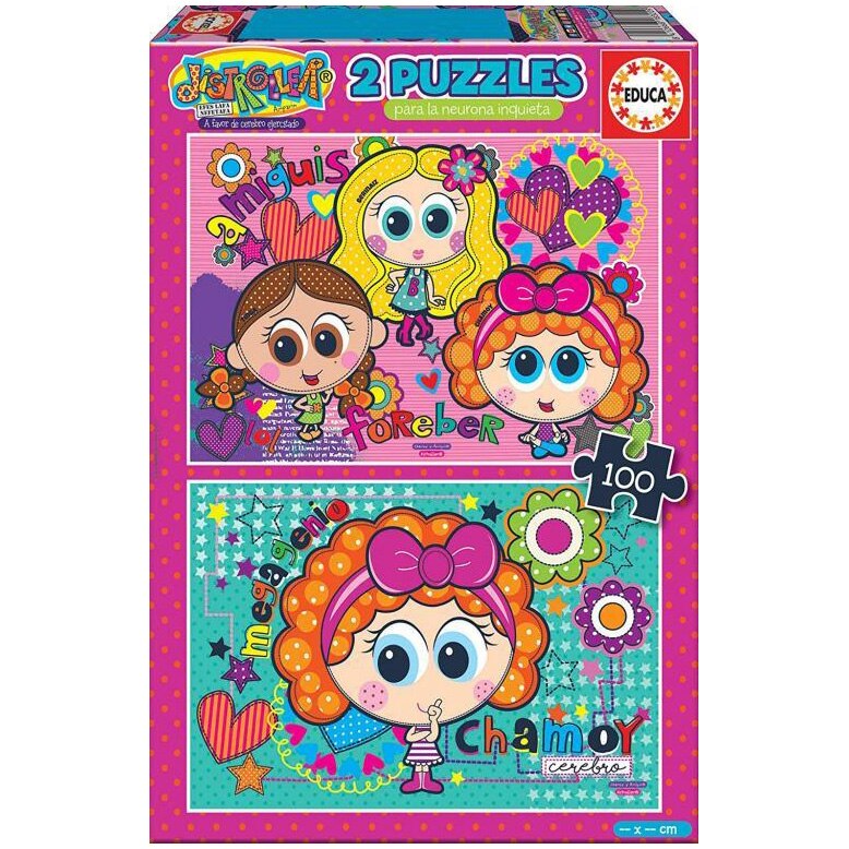 Puzzle 2 in 1 Educa - Distroller, 2x48 piese