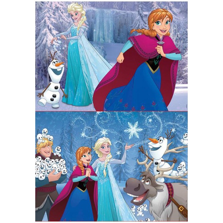 Puzzle 2 in 1 Educa - Disney Frozen, 2x48 piese - eMAG.ro