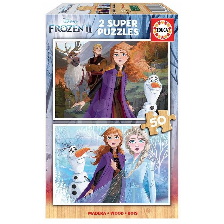 Puzzle 2 in 1 Educa - Disney Frozen II, 2x50 piese