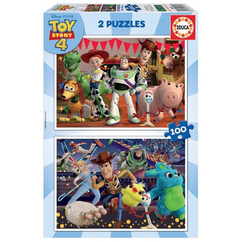 Puzzle Educa - Toy Story 4, 2x100 piese
