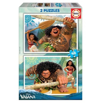 Puzzle Educa - Disney Vaiana, 2x48 piese Puzzle Educa - Disney Vaiana, 2x48 piese