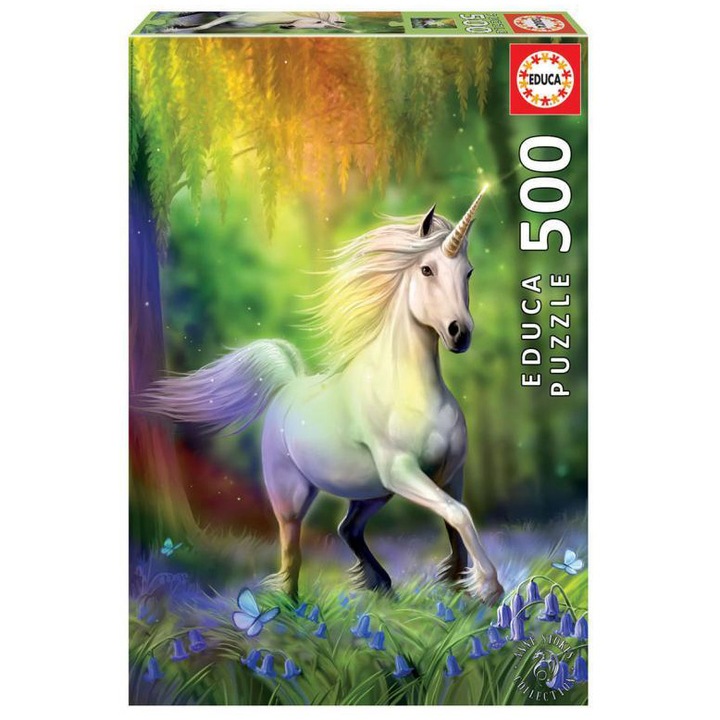 Пъзел Educa - Anne Stokes, Chase the rainbow, 500 части