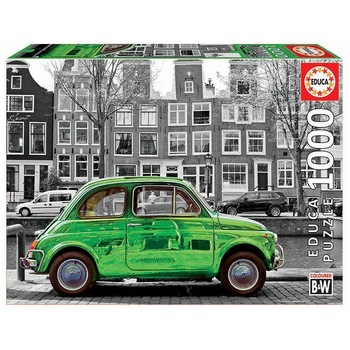 Puzzle Educa - Car in Amsterdam, 1000 piese Puzzle Educa - Car in Amsterdam, 1000 piese