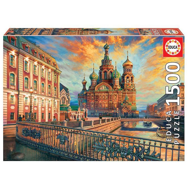 Puzzle Educa - Saint Petersburg, 1500 piese