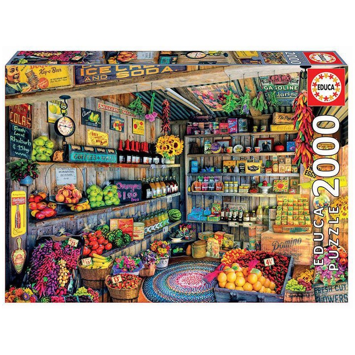 Пъзел Educa - Grocery shop, 2000 части