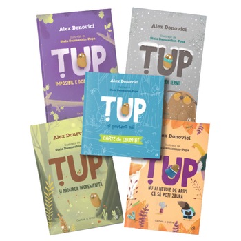 Pachet Țup 1-4 + Carte de colorat Pachet Țup 1-4 + Carte de colorat