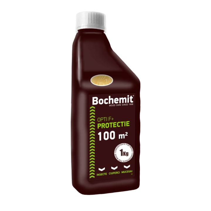 Tratament preventiv pentru lemn, Bochemit, Opti F+, 1 Kg, culoare transparent, pentru 100 mp