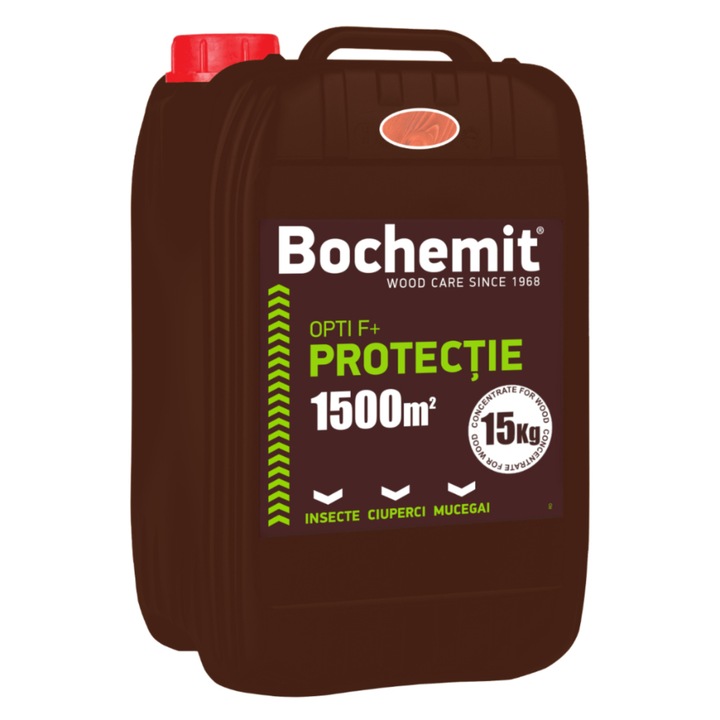 Solutie tratare preventiva lemn Bochemit Opti F+ 15Kg maro 1500mp