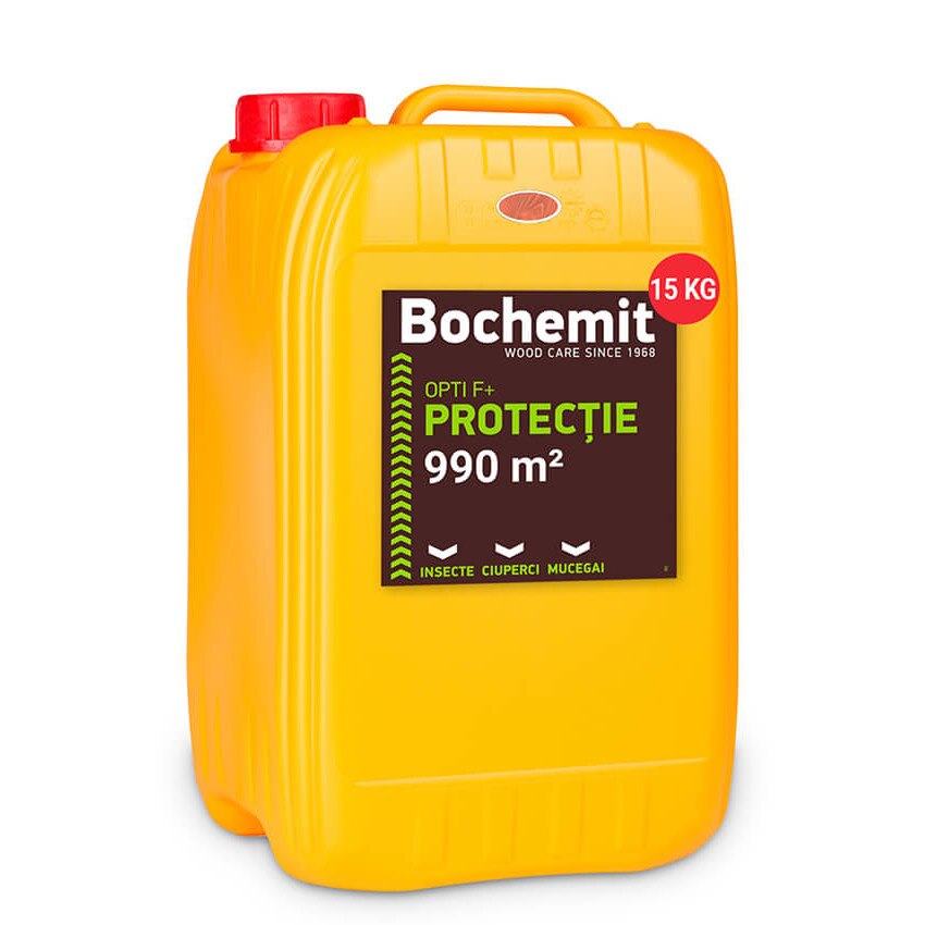 Solutie tratare preventiva lemn Bochemit Opti F+ 15Kg maro 990mp