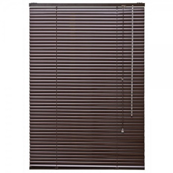 Jaluzea orizontala material aluminiu culoare maro dimensiune L 80 cm x H 200 cm Jaluzea orizontala material aluminiu culoare maro dimensiune L 80 cm x H 200 cm