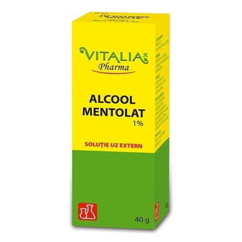 Alcool mentolat 1% Vitalia Pharma, 40 ml Alcool mentolat 1% Vitalia Pharma, 40 ml