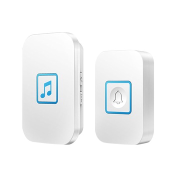 Sonerie Wireless A86 inteligenta Fara Fir Distanta 300m 60 de tonuri Rezistenta la apa Alb Sonerie Wireless A86 inteligenta Fara Fir Distanta 300m 60 de tonuri Rezistenta la apa Alb