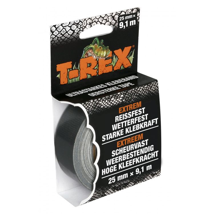 Banda adeziva T-REX, pentru reparatii, rezistenta UV, 25mm x 9.1m