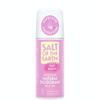 Deodorant natural roll-on cu floare de bujor pentru femei Salt of the Earth 75 ml Deodorant natural roll-on cu floare de bujor pentru femei Salt of the Earth 75 ml