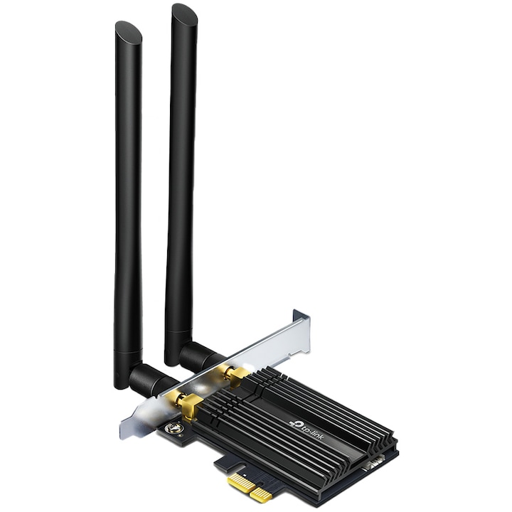Placa de retea TP-Link Archer TX50E, AX3000, Wi-Fi 6, Bluetooth 5.0 PCle