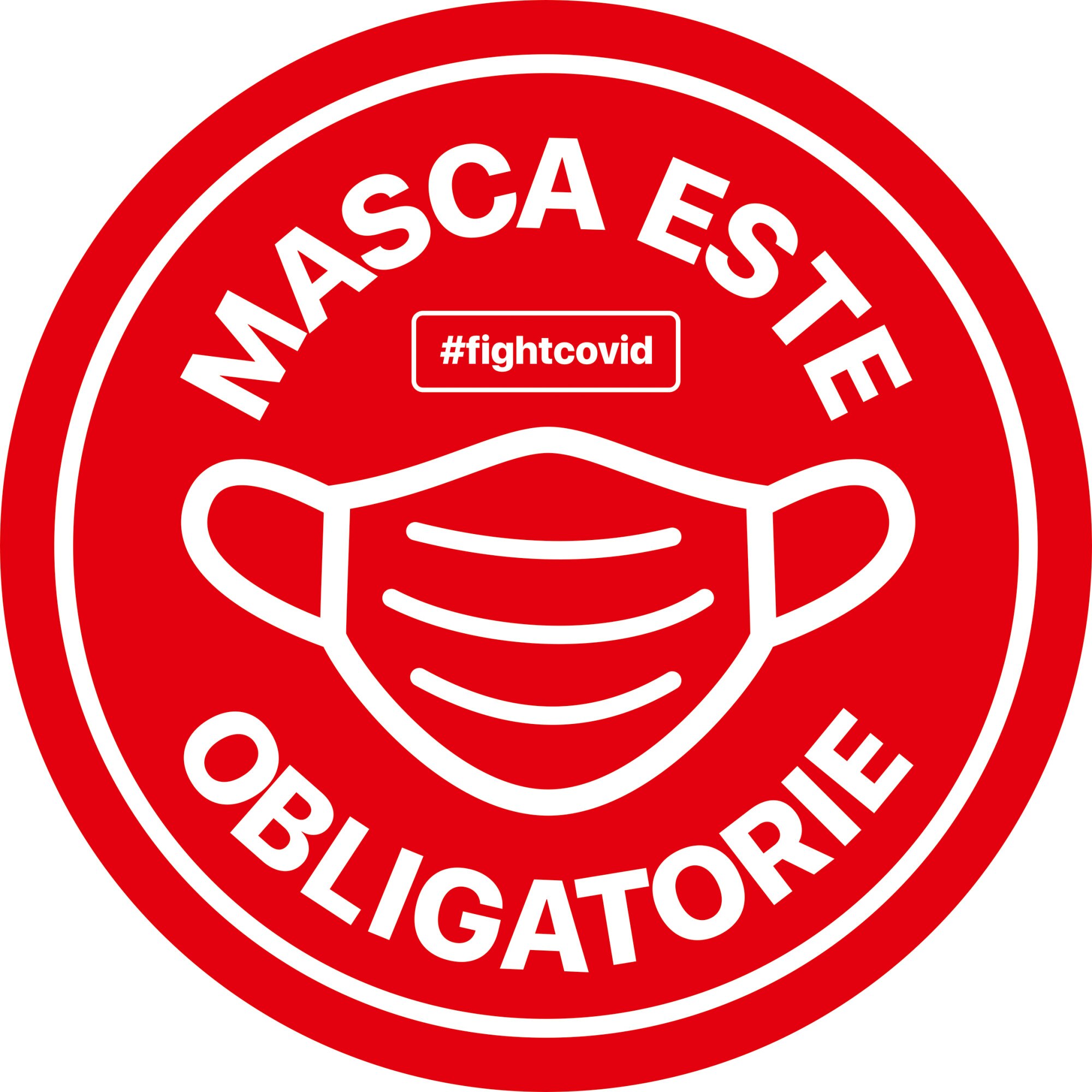 Autocolant informativ Covid-19, 