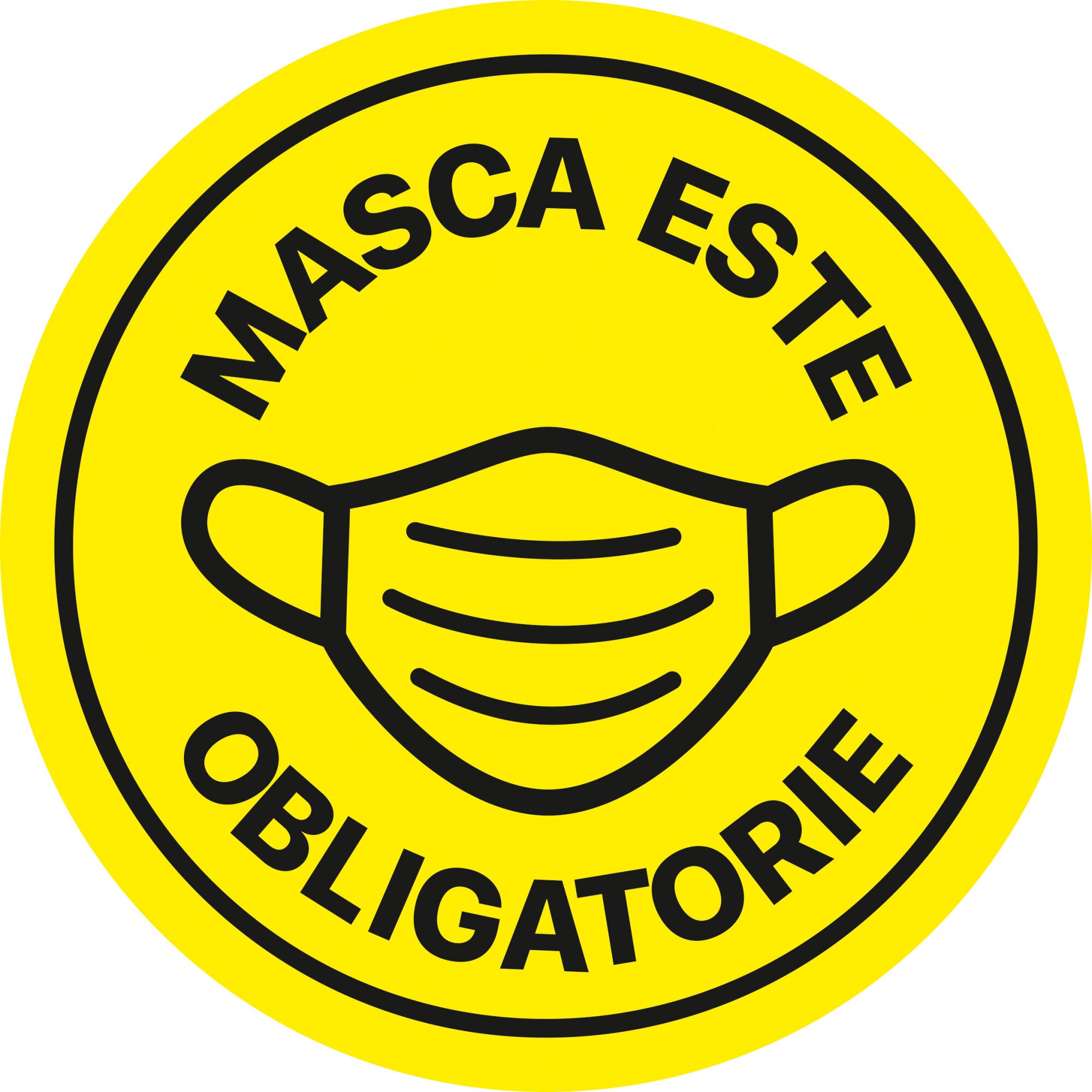 Autocolant informativ Covid-19, 