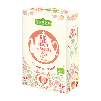 Ceai Fructe de Padure Bio VEDDA Piramida 15 x 3.5g Ceai Fructe de Padure Bio VEDDA Piramida 15 x 3.5g