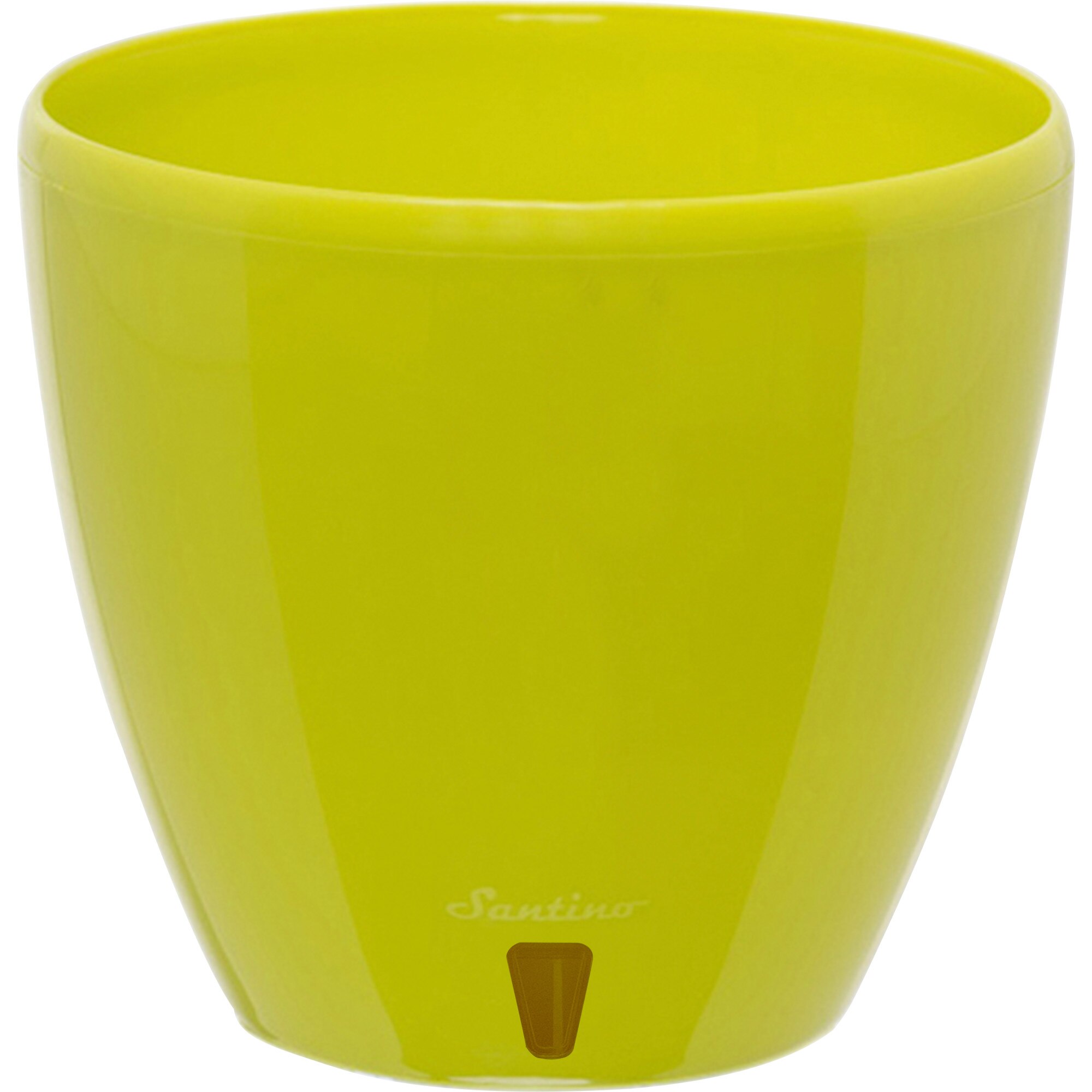 Ghiveci Deco Twin Plus 4L verde lime, cu sistem de auto-udare