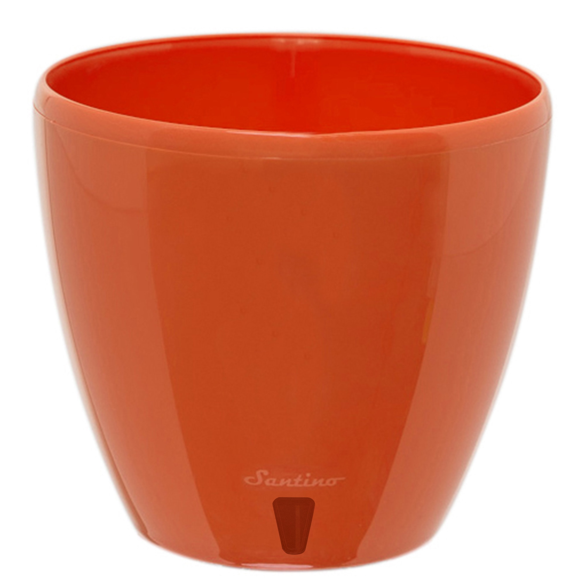 Ghiveci Deco Twin Plus 5.8L portocaliu, cu sistem de auto-udare