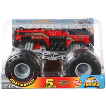 Masinuta Hot Wheels: Monster Trucks Fire Dept 1:24 Masinuta Hot Wheels: Monster Trucks Fire Dept 1:24