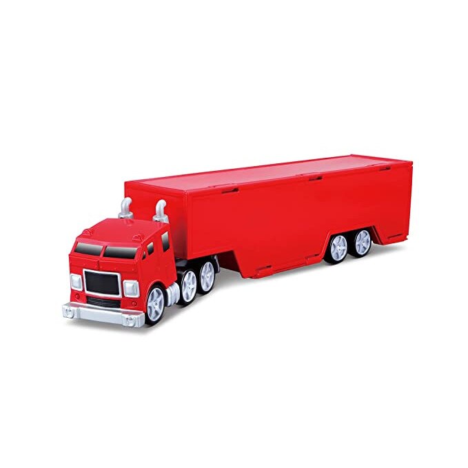 Macheta Camion FERRARI 1/64 cu 2 masinute metalice
