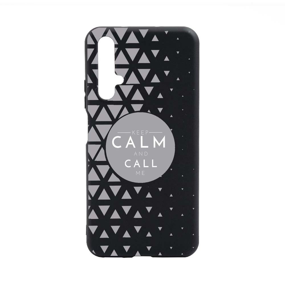 Husa Huawei Nova 5T, Keep Calm, rezistenta la uzura, anti-alunecare, din silicon Premium, B02