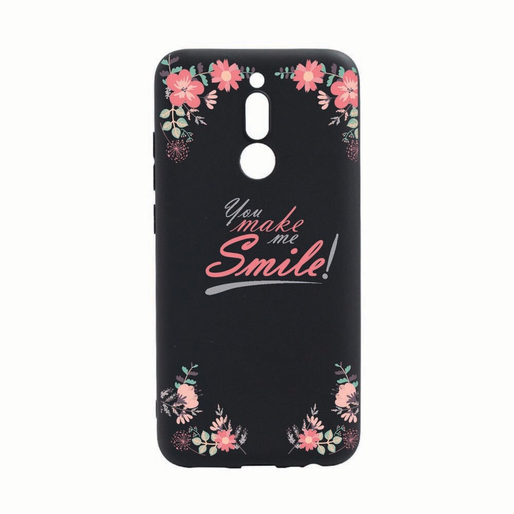 Husa Xiaomi Redmi 8, Smile, rezistenta la uzura, anti-alunecare, din silicon Premium, B04