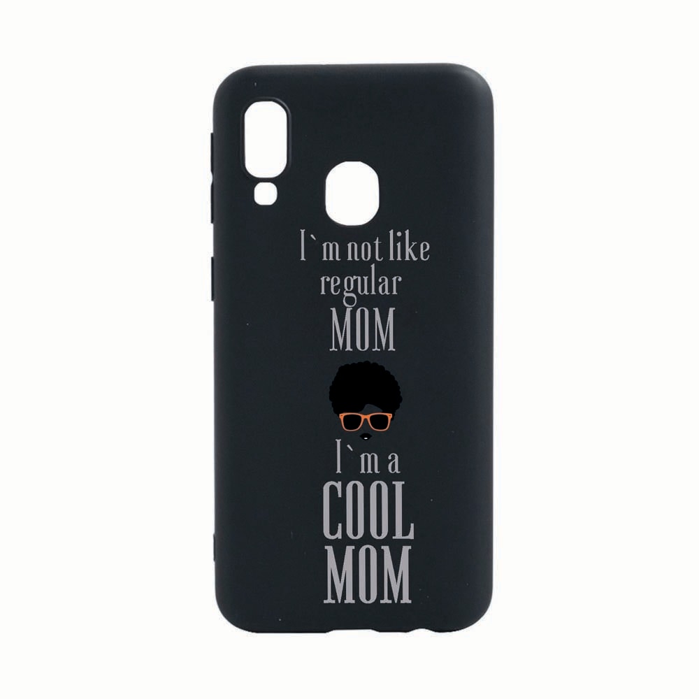Husa Samsung Galaxy A40, Cool Mom, rezistenta la uzura, anti-alunecare, din silicon Premium, B019