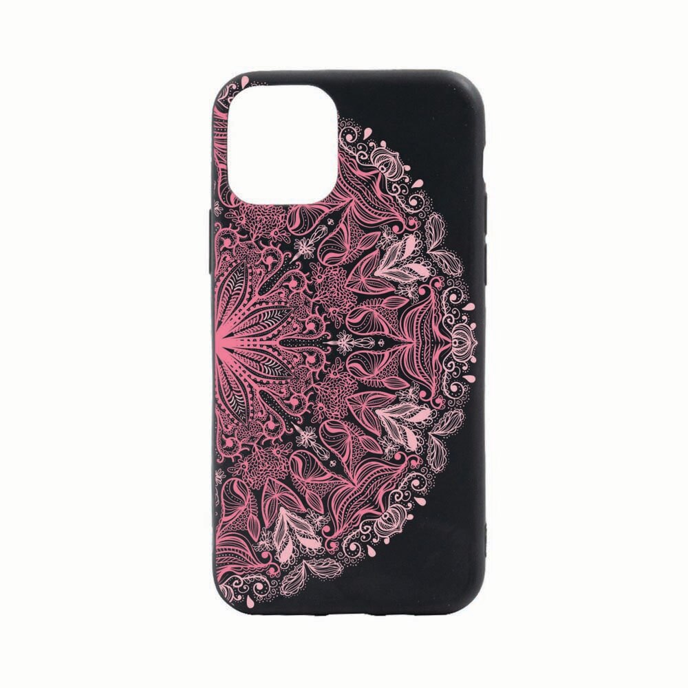 Husa Apple iPhone 11 Pro, Lace Pink, rezistenta la uzura, anti-alunecare, din silicon Premium, B021