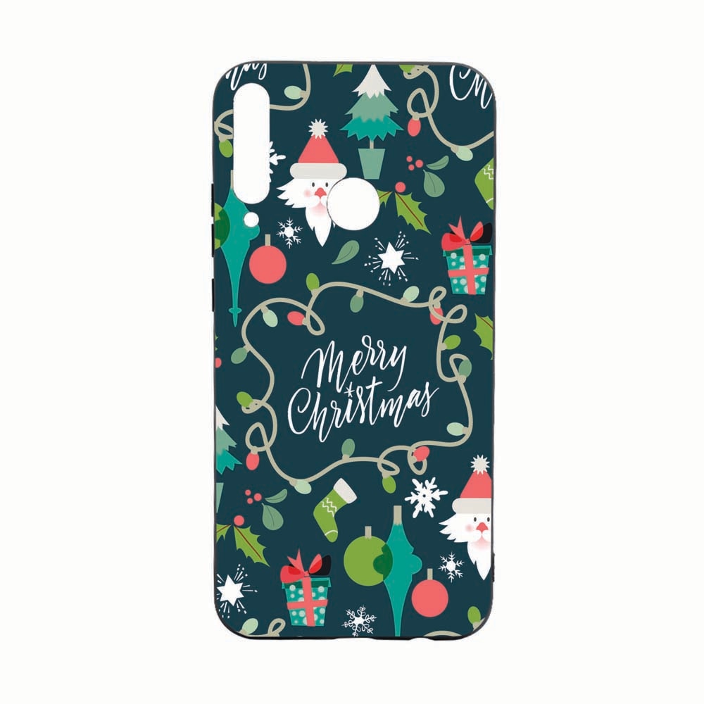 Husa Huawei P40 Lite E, Merry Xmas, rezistenta la uzura, anti-alunecare, din silicon Premium, B06
