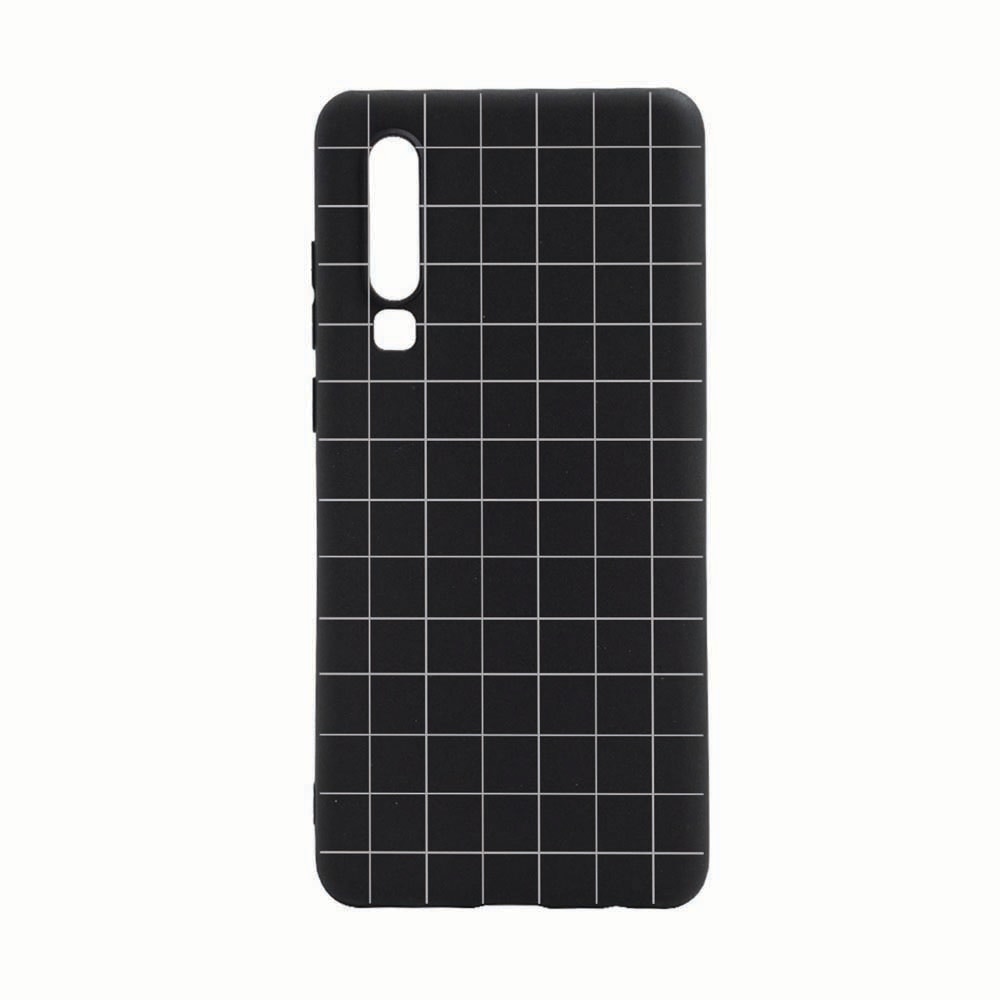 Husa Huawei P30, Grid, rezistenta la uzura, anti-alunecare, din silicon Premium, B015