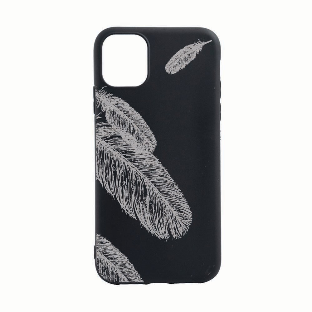 Husa Apple iPhone 11 Pro Max, Feather BW, rezistenta la uzura, anti-alunecare, din silicon Premium, B018