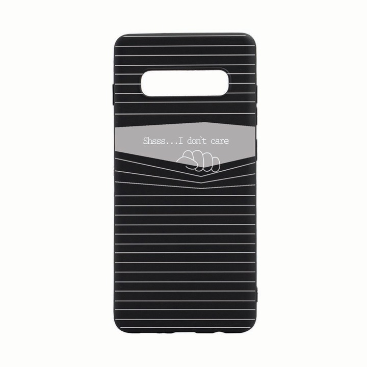 Силиконов калъф Unique за Samsung Galaxy S10 Plus, I Dont Care, B036