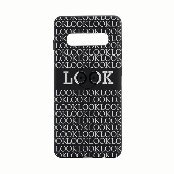 Силиконов калъф Unique за Samsung Galaxy S10 Plus, Look At Me, B039