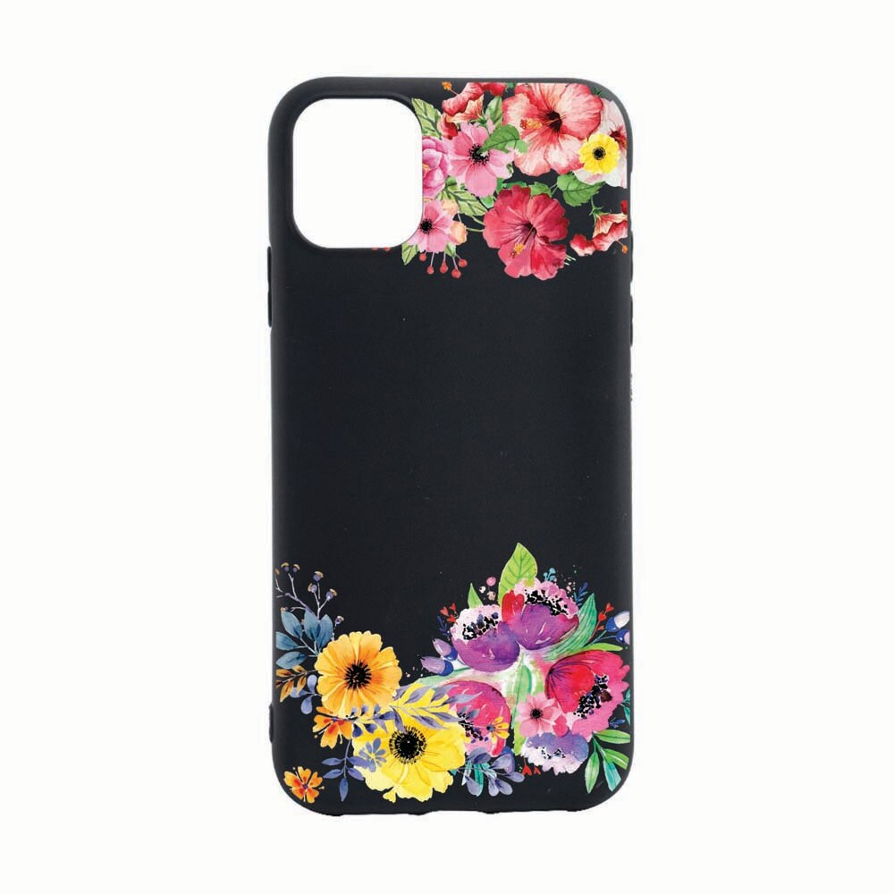 Husa Apple iPhone 11, Flower, rezistenta la uzura, anti-alunecare, din silicon Premium, B056